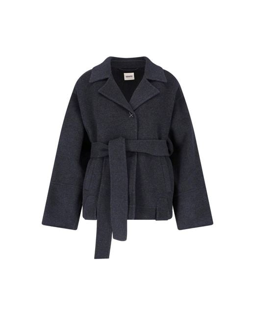 Khaite Blue Wool Jacket "Alder"
