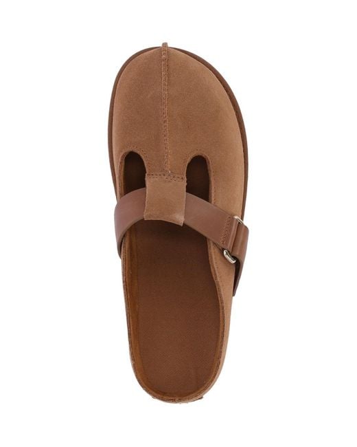 Ugg Brown Flat Shoes Upper: Leather