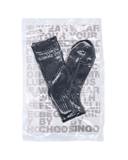 Comme des Garçons Blue Logo Socks for men