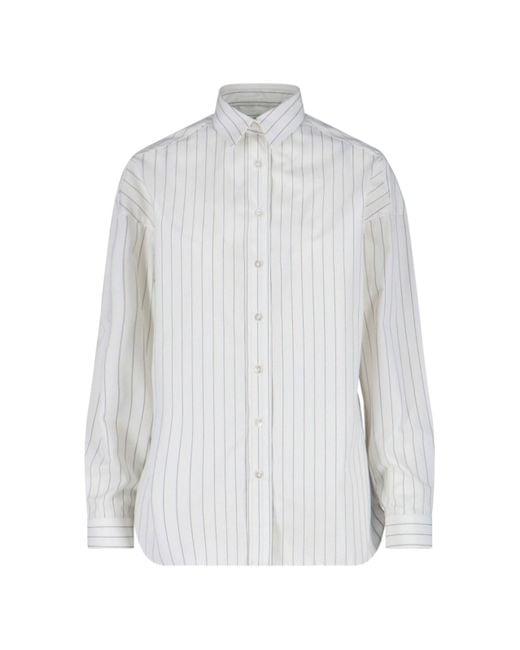 Finamore 1925 White Classic 'Napoli Traveller' Shirt