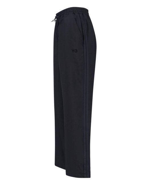 Y-3 Blue Logo Track Pants