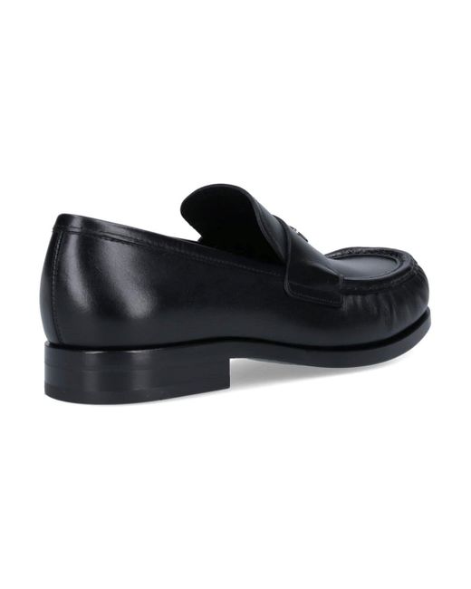 Ferragamo Black Loafers "penny" Ornament Gancini for men