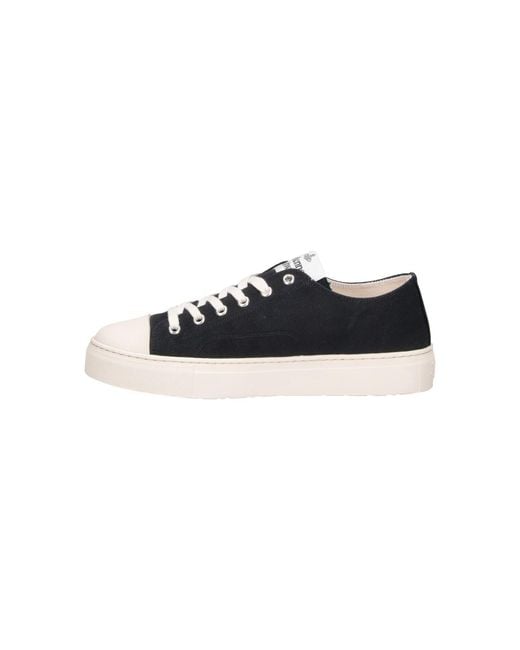 Vivienne Westwood Black Plimsoll Cotton Low-Top Sneakers for men