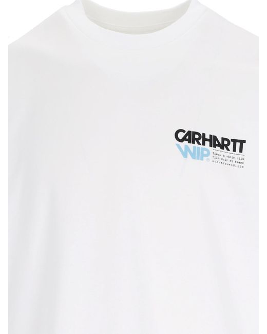 T-Shirt "S/S Contact Sheet" di Carhartt in White