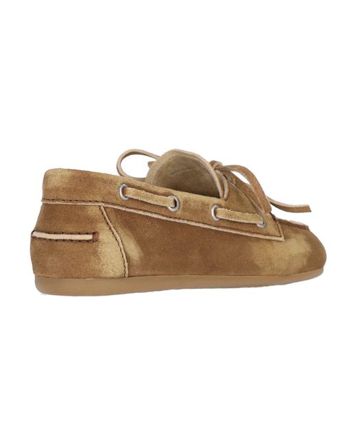 Miu Miu White Suede Loafers