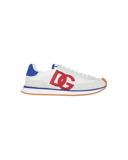 Dolce & Gabbana White "Dg Cushion" Sneakers for men
