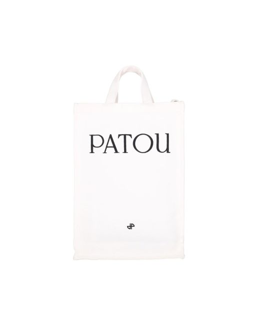 Patou White 100% Organic Cotton Tote Bag