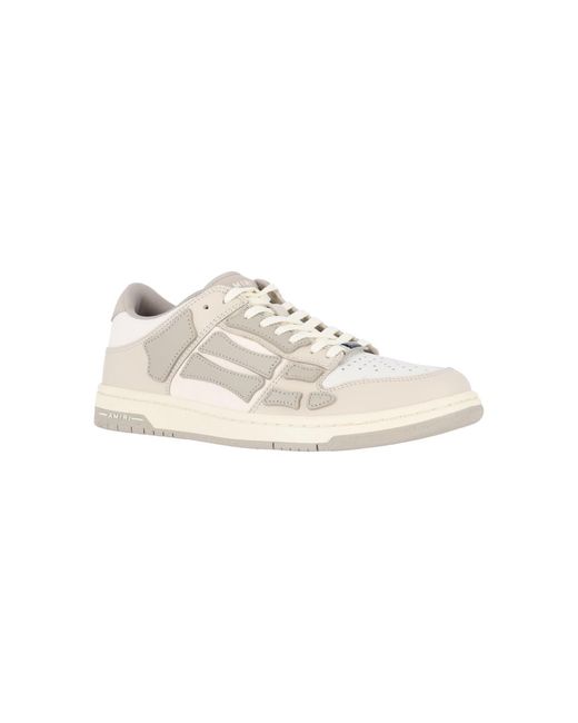 Amiri White Layered Perforated Low-Top Sneakers for men