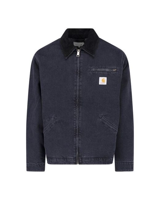 Carhartt Blue Jacket "Og Detroit" for men