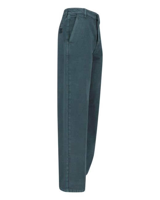 Miu Miu Blue Gabardine Pants