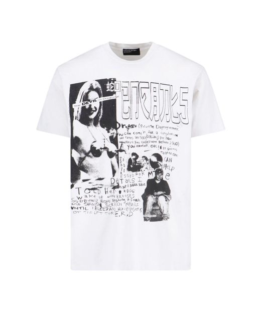 Enfants Riches Deprimes White 'devil In Disguise' T-shirt for men