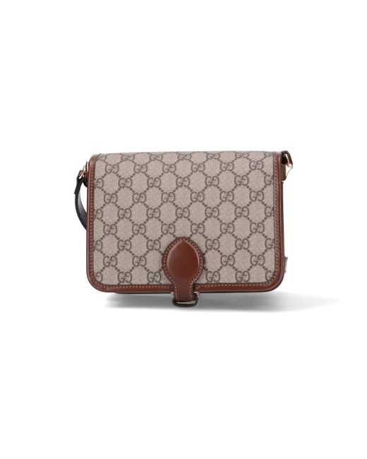 Gucci Gray Bags Fabric: Polyurethane for men