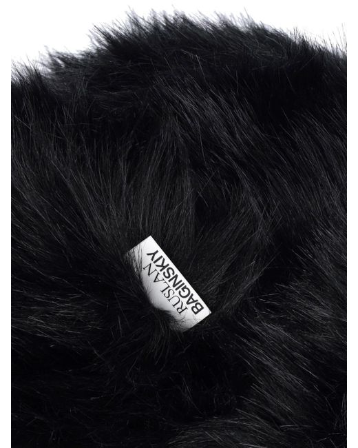 Ruslan Baginskiy Blue Fur Aviator Hat