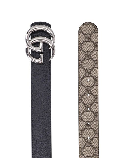 Gucci Natural Reversible Belt "Gg Marmont" for men