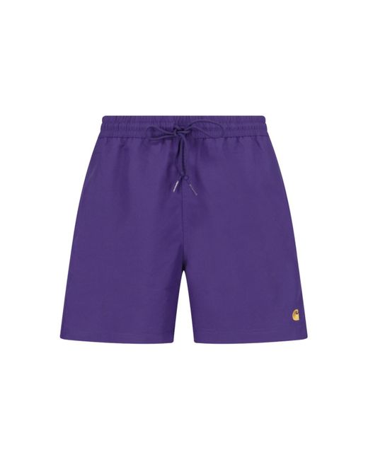 Carhartt Purple 'chase Swim Trunk' Swim Shorts for men