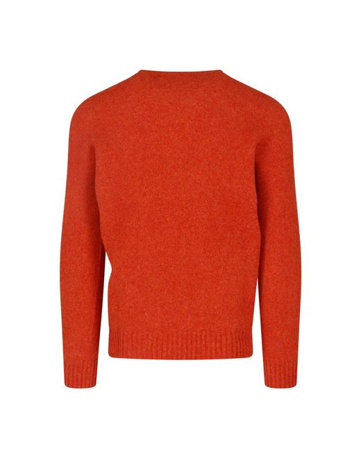 Drumohr Red Lambswool Sweater for men