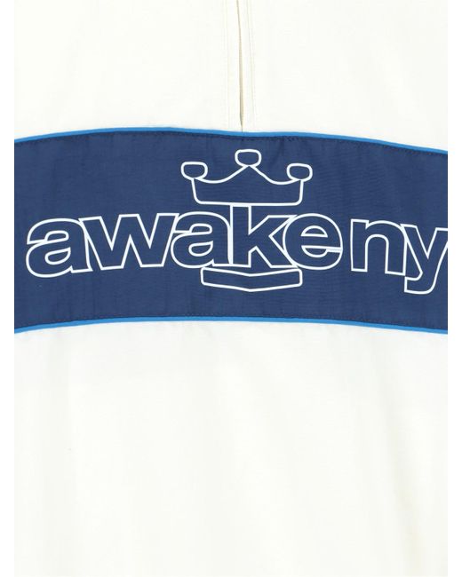 AWAKE NY Blue 'crown' Logo Jacket for men