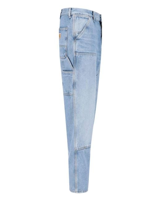 Carhartt Blue Workwear Cotton Jeans for men