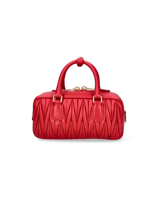 Miu Miu Red Handbag "Arcadie"