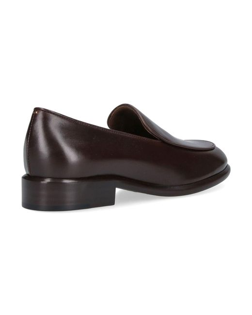 Khaite Brown Miles Rounded Toe Moccasins