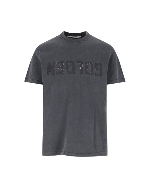 Golden Goose Deluxe Brand Gray Logo T-Shirt for men