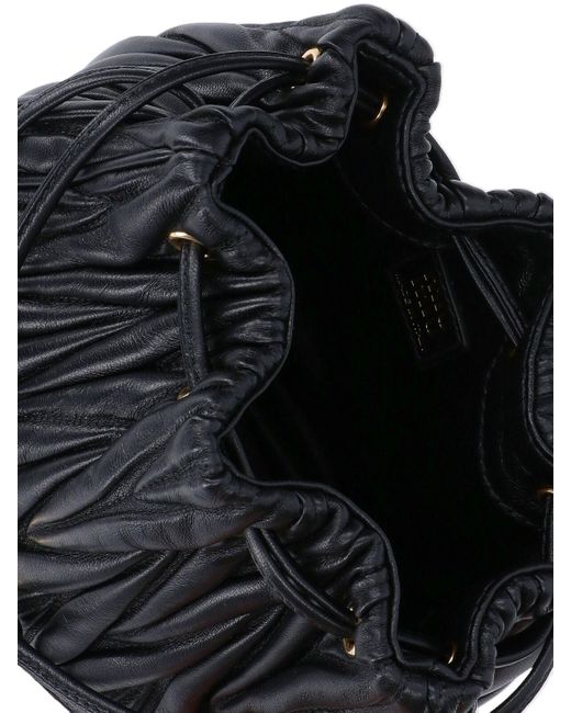 Pouch Logo di Miu Miu in Black