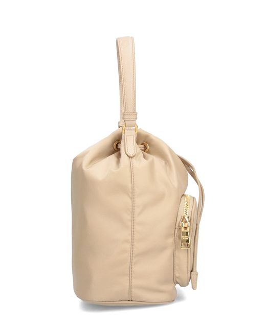 Borsa Secchiello "Duet" di Prada in Natural