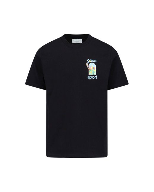 Casablancabrand Black 'le Jeu Coloré' T-shirt for men