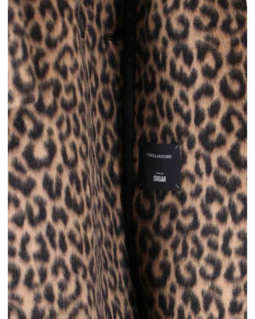 Tagliatore Brown Jole Coat Midi Double-Breasted