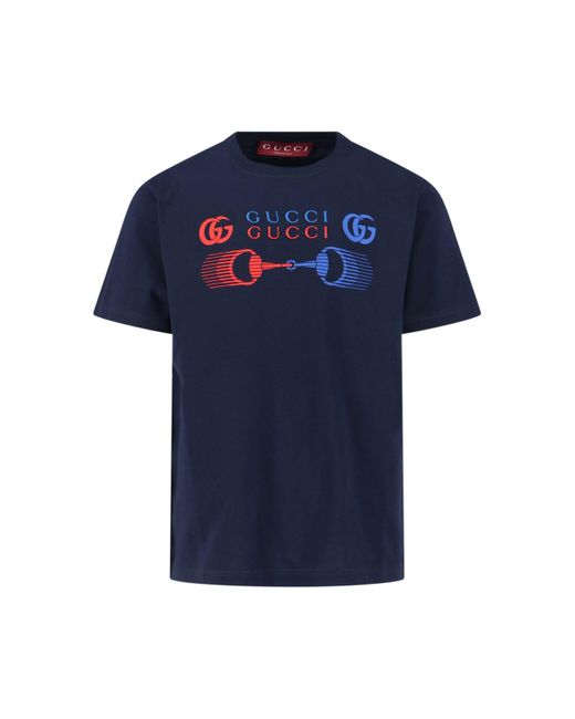 T-Shirt di Gucci in Blue da Uomo