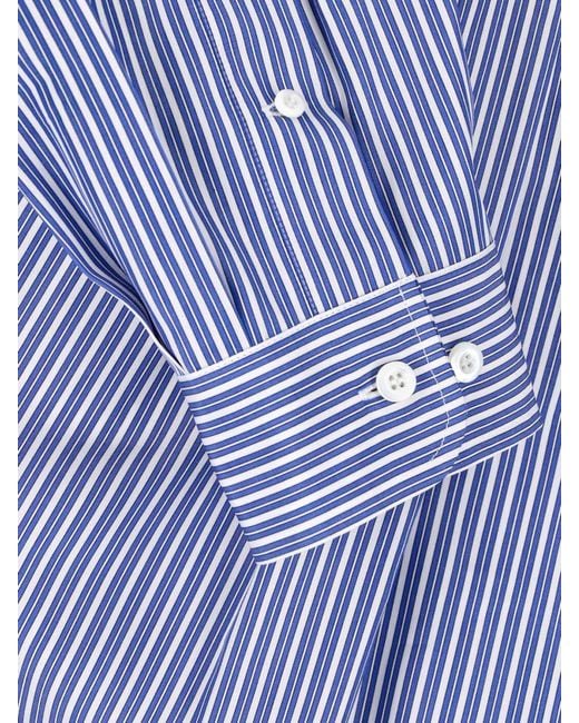 Miu Miu Blue Striped Cotton Shirt
