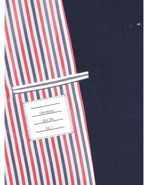 Thom Browne Blue Jackets Self: Virgin Wool for men