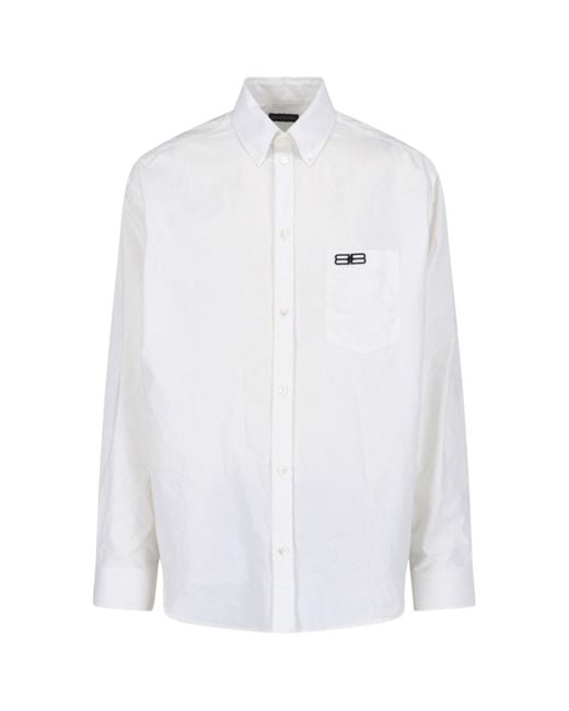 Balenciaga White Shirts Material 1: Cotton for men