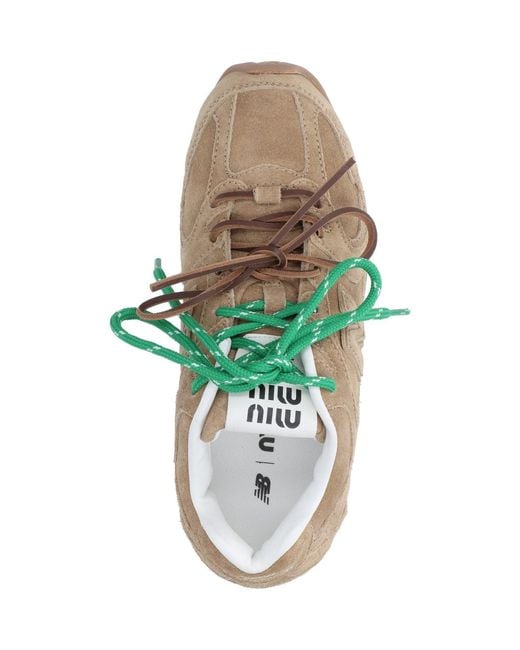 Miu Miu Green X New Balance '530 Sl' Sneakers