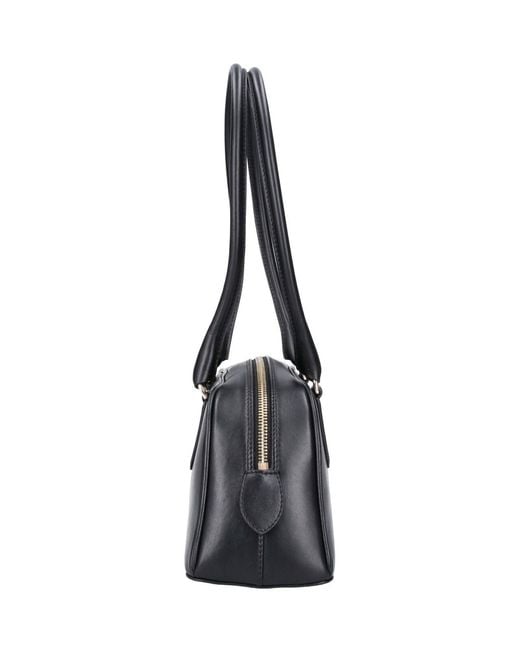 A.P.C. Black A. P.C. Structured Cow Leather Shoulder Bag