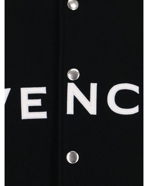 Bomber Logo di Givenchy in Black da Uomo