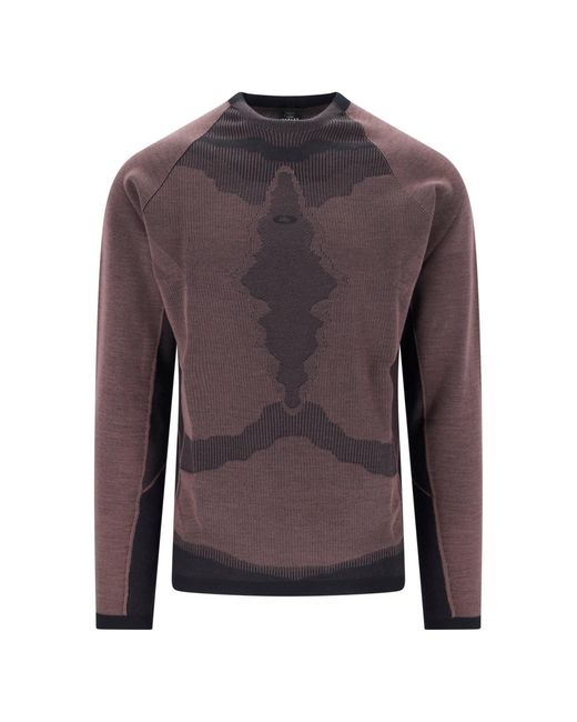 Oakley Purple Technical Sweater “Latutide Veil” for men