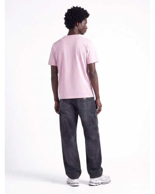 Carhartt Pink T-Shirt "Pocket" for men