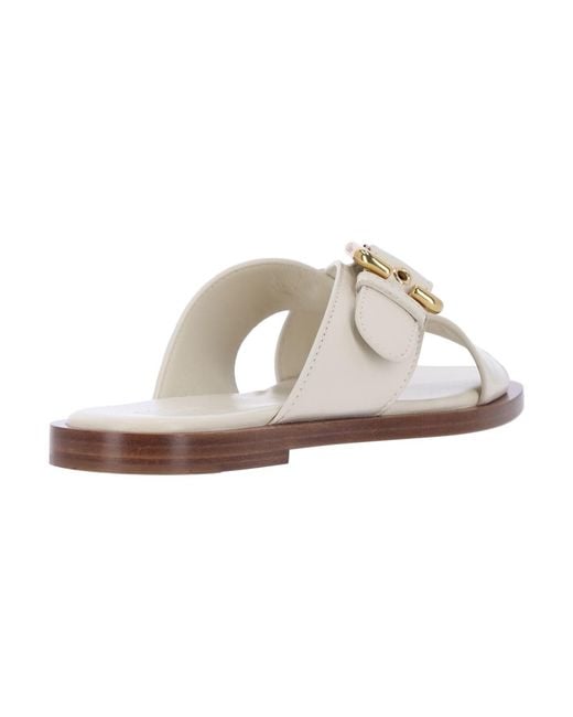 Chloé White Sandals Upper: Lamb Leather