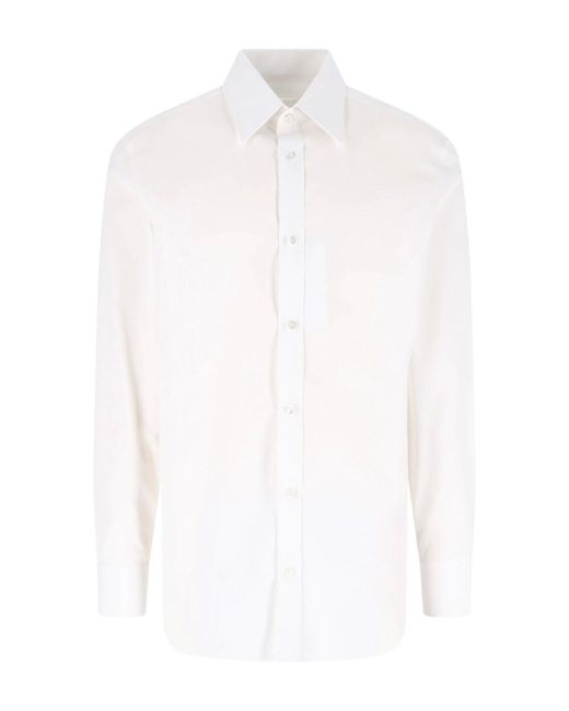 Maison Margiela White Cotton Shirt for men