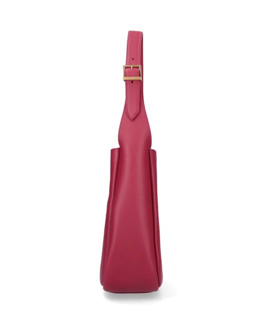 Saint Laurent Red Medium Shoulder Bag "Le 5 À 7"