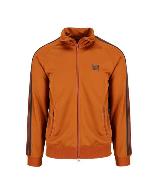 Needles Orange 'rust' Turtleneck Sweatshirt for men