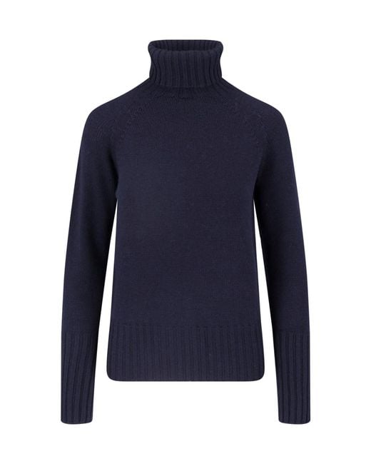 Drumohr Blue Merino Wool Sweater