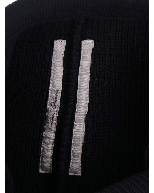 Rick Owens Black Wool Skirt