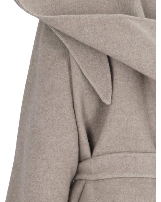 The Row Gray 'laguna' Cashmere Coat