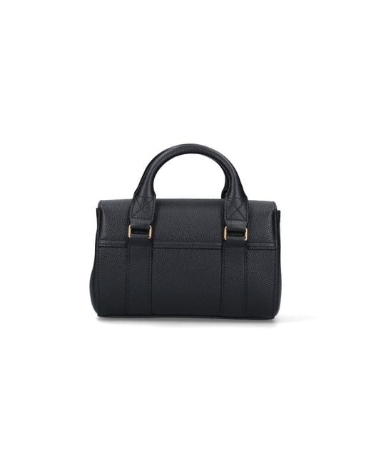 Mulberry Blue Bovine Leather Crossbody Bag For