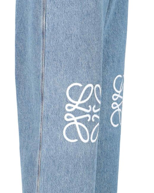 Loewe Blue Loose Jeans "anagram" for men