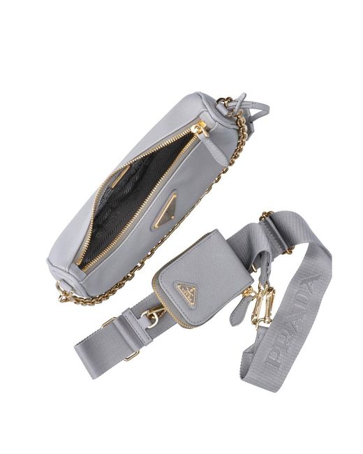 Prada Gray Shoulder Bag "Re-Edition 2005"
