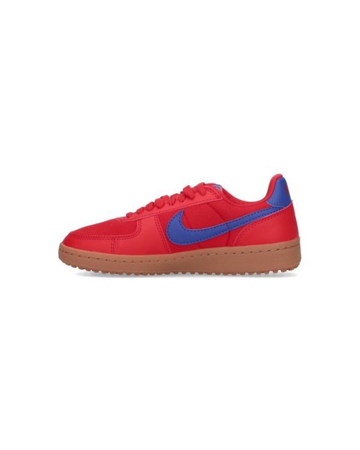 Nike Red Sneakers Fabric