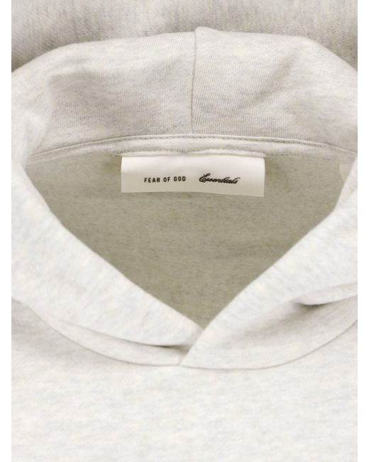 Fear Of God White Hoodie Logo for men